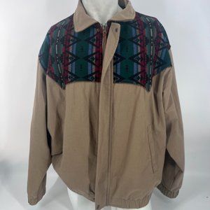 Pendleton High Grade Wester Wear USA Jacket Brown Aztec Men's XL